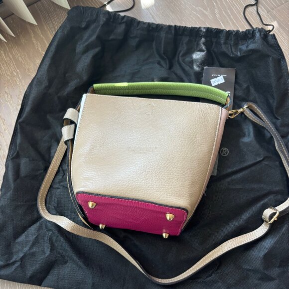 Small Leather Bag with Multicolored - Picture 3 of 10